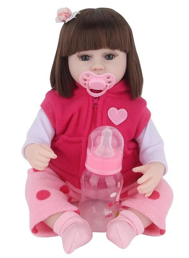 Nano Classic 16 inch Newborn Reborn Baby Doll Soft Vinyl Silicone and cotton- Nano - Image 1