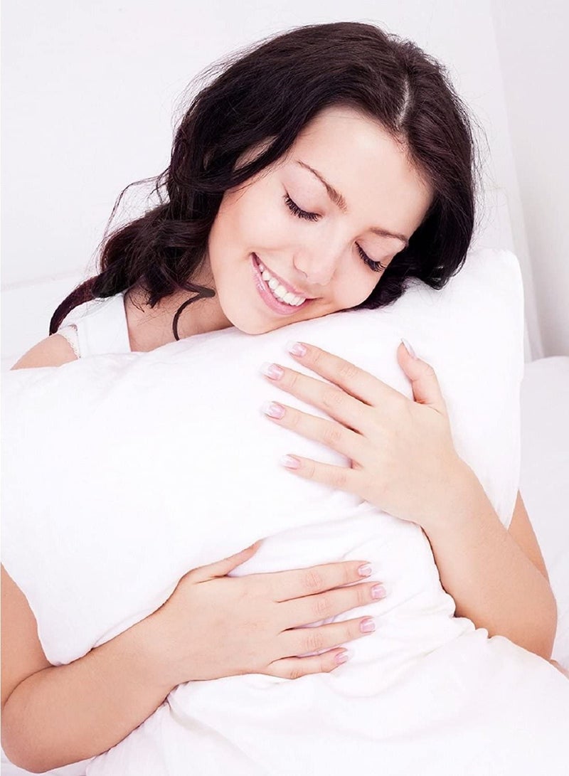 Hollow Fiber Pillows Set of 2 for Stomach and Back Sleepers Super Soft Hotel Quality, Standard Size Bed Pillow is Wrinkle Resistant and Breathable (White)  - Image 4