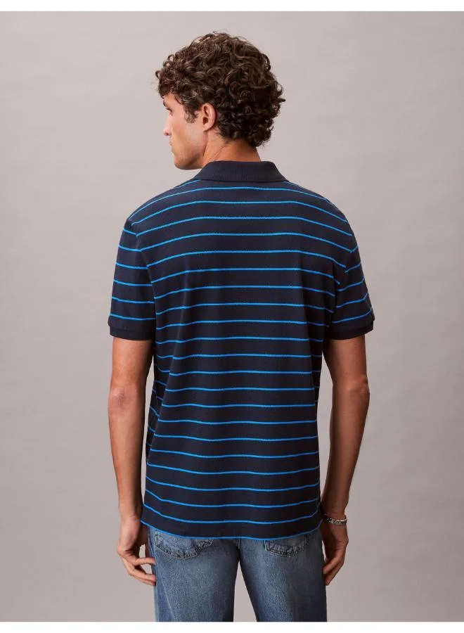 Calvin Klein Jeans  Striped Pique Polo for Men | Best Price UAE