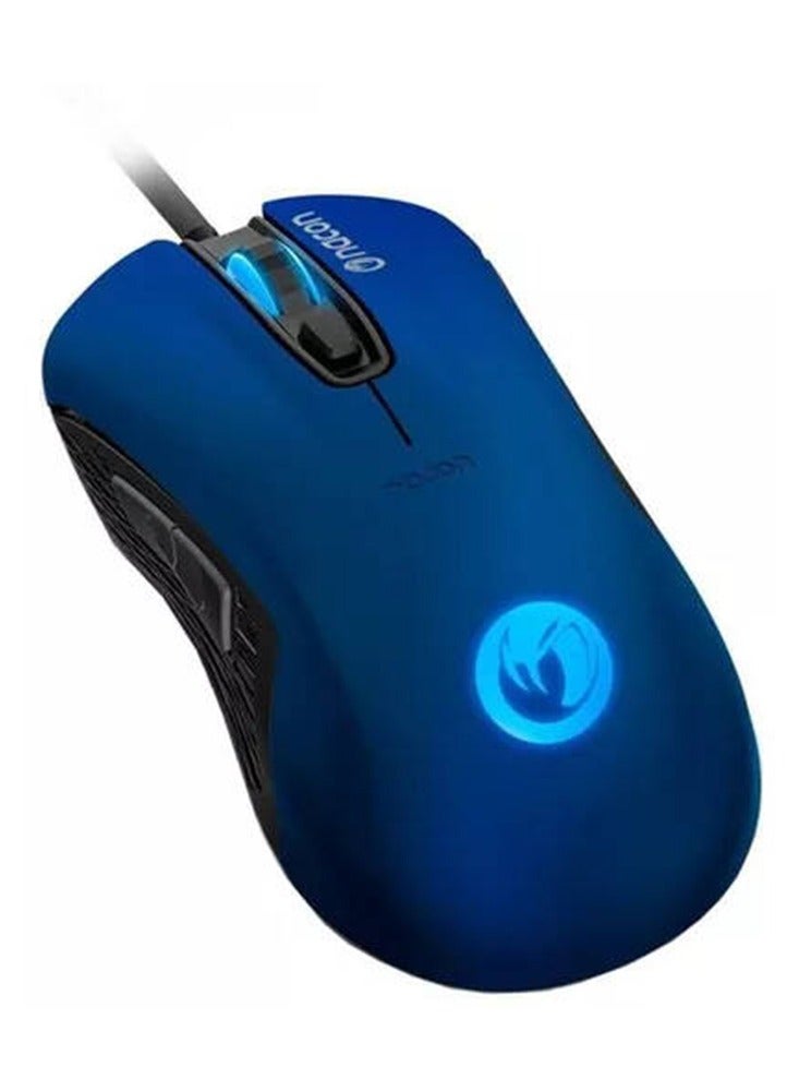 Wired Mouse 2400DPI RGB USB Blue PCGM-110 BLUE