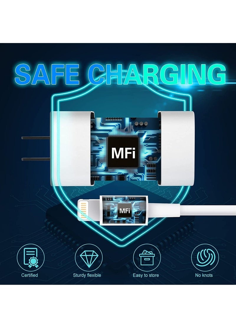 BGM - iPhone 13 Fast Charger【Apple MFi Certified】20W USB C Fast Charger Block PD Wall Plug Charger with 3FT Type C to Lightning Cable for iPhone 13/13 Pro/13 Pro Max/12/12 Pro/11/11 Pro/XS Max/XR/AirPods - Image 1