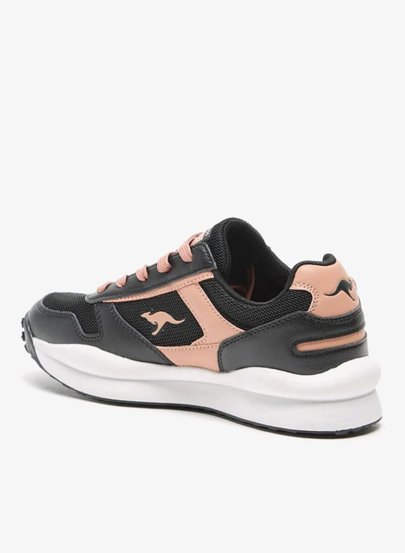 kangaROOS Women's Panelled Sports Shoes with Lace-Up Closure