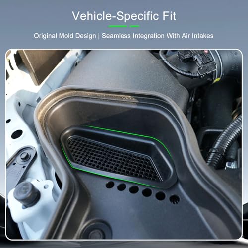 xipoqix Engine Filter Vent Protector Compatible with 2025 2026 Toyota 4Runner Air Intake Filter Cover 2024-2026 Tacoma Air Scoop Dust Cover Replacement for 2025 2026 Toyota 4Runner Accessories - Image 2