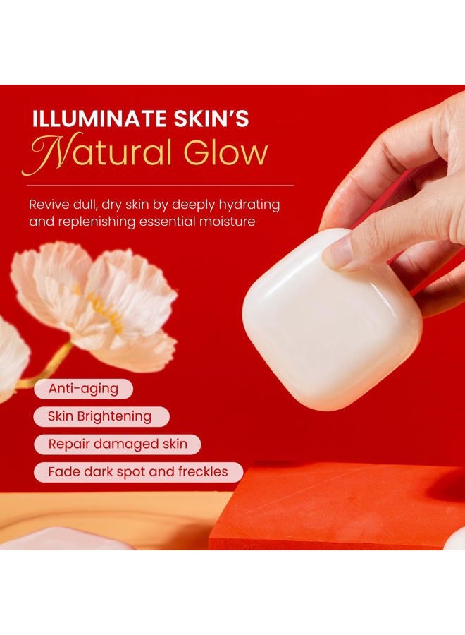 koji white صابون حمض الكوجيك وتفتيح البشرة للجسم والوجه - مقشر، مرطب، ومنظف للبقع الداكنة - خالي من SLS، خالي من البارابين، غير مختبر على الحيوانات، 2.82 أونصة (2 بار) - Image 3