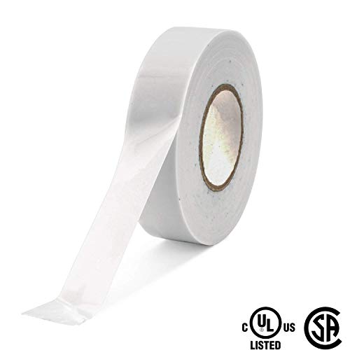 Xtricity Vinyl White Electrical Tape 3/4 inch x 66 Ft for Electrical Insulation, Wire Bundling and DIY Repairs – Durable, Stretchy, General Purpose – Up to 600V (1 Pack) - Image 3