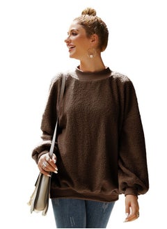 Plush Long Sleeve Teddy Velvet Pullover