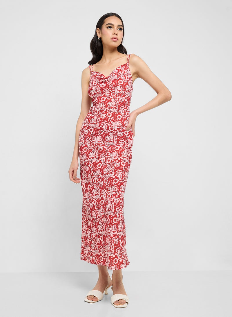 Ginger Floral Print Midi Dress - Image 4