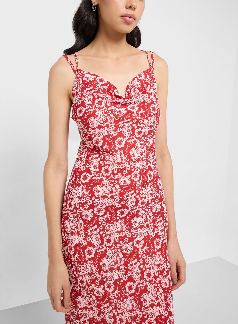 Ginger Floral Print Midi Dress - Image 3