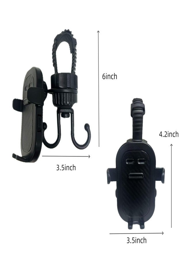 Ezkindheit 2-in-1 Hook & Phone Holder - Universal for Strollers, Bikes - 360° Rotation, Non-Slip Design, Hands-Free Stroller Accessories for Parents. - Image 4