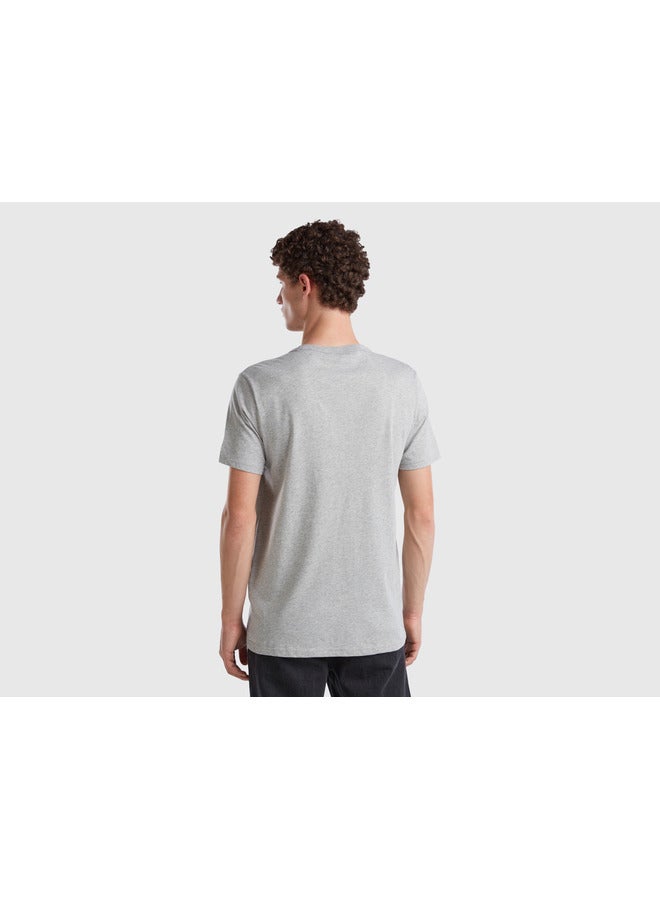 UNITED COLORS OF BENETTON T-Shirt In Organic Cotton With Logo Print - Image 4