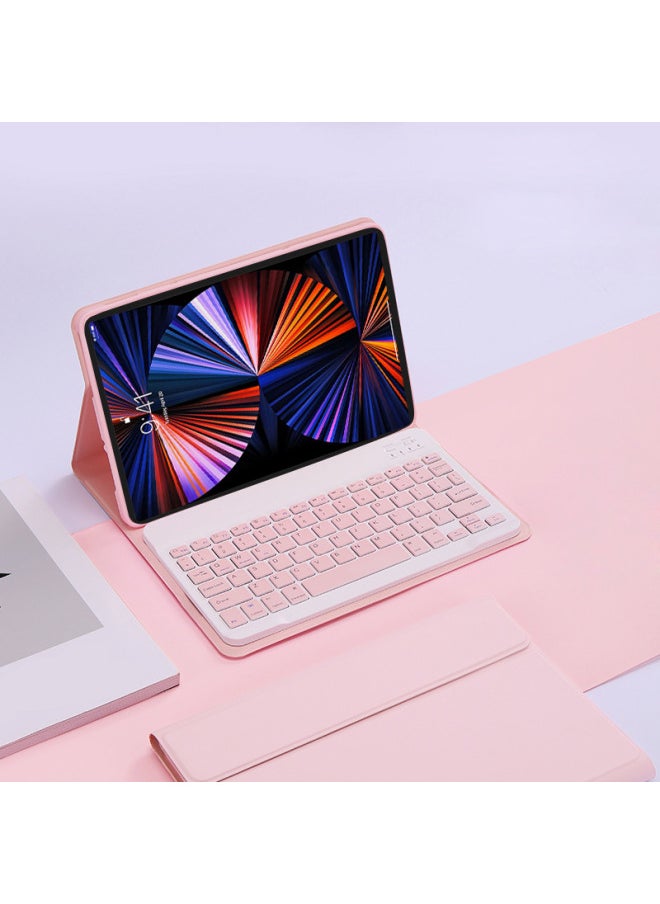 Generic For Lenovo Small P11 Flat Leather Case Pad Pro Protective Case Bluetooth Keyboard Wonderful Touch Backlight 11.5 Inch-Color:Elegant Powder-Bluetooth Keyboard-Product Type:Lenovo K10 Pro  - Image 1