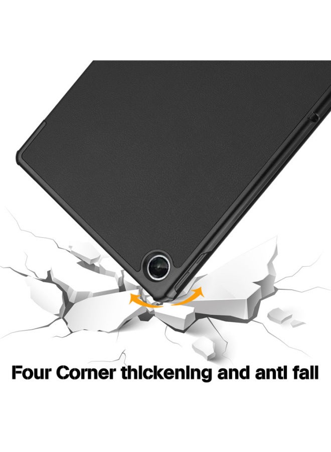 Suitable For Lenovo Tab M10 (3rd Gen) 10.1 Flat Protective Case Lenovo TB-328F Leather Case-Color:Black-Applicable Model:Lenovo M10 FHD REL X605FC/LC - Image 3