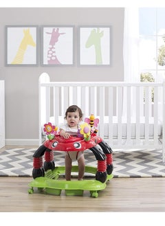 Delta CHILDREN Delta Children Lil Play Station 4-in-1 Activity Walker - Rocker, Activity Center, Bouncer, Walker - Adjustable Seat Height - Fun Toys for Baby, Sadie the Ladybug  - Image 2