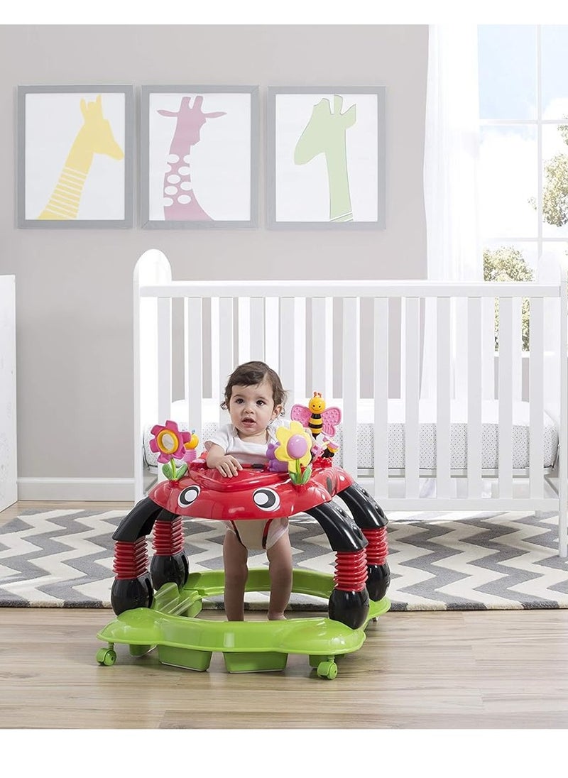 Delta CHILDREN - Delta Children Lil Play Station 4-in-1 Activity Walker - Rocker, Activity Center, Bouncer, Walker - Adjustable Seat Height - Fun Toys for Baby, Sadie the Ladybug - Image 1
