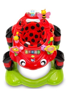 Delta CHILDREN Delta Children Lil Play Station 4-in-1 Activity Walker - Rocker, Activity Center, Bouncer, Walker - Adjustable Seat Height - Fun Toys for Baby, Sadie the Ladybug  - Image 3