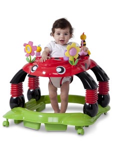 Delta CHILDREN Delta Children Lil Play Station 4-in-1 Activity Walker - Rocker, Activity Center, Bouncer, Walker - Adjustable Seat Height - Fun Toys for Baby, Sadie the Ladybug  - Image 4