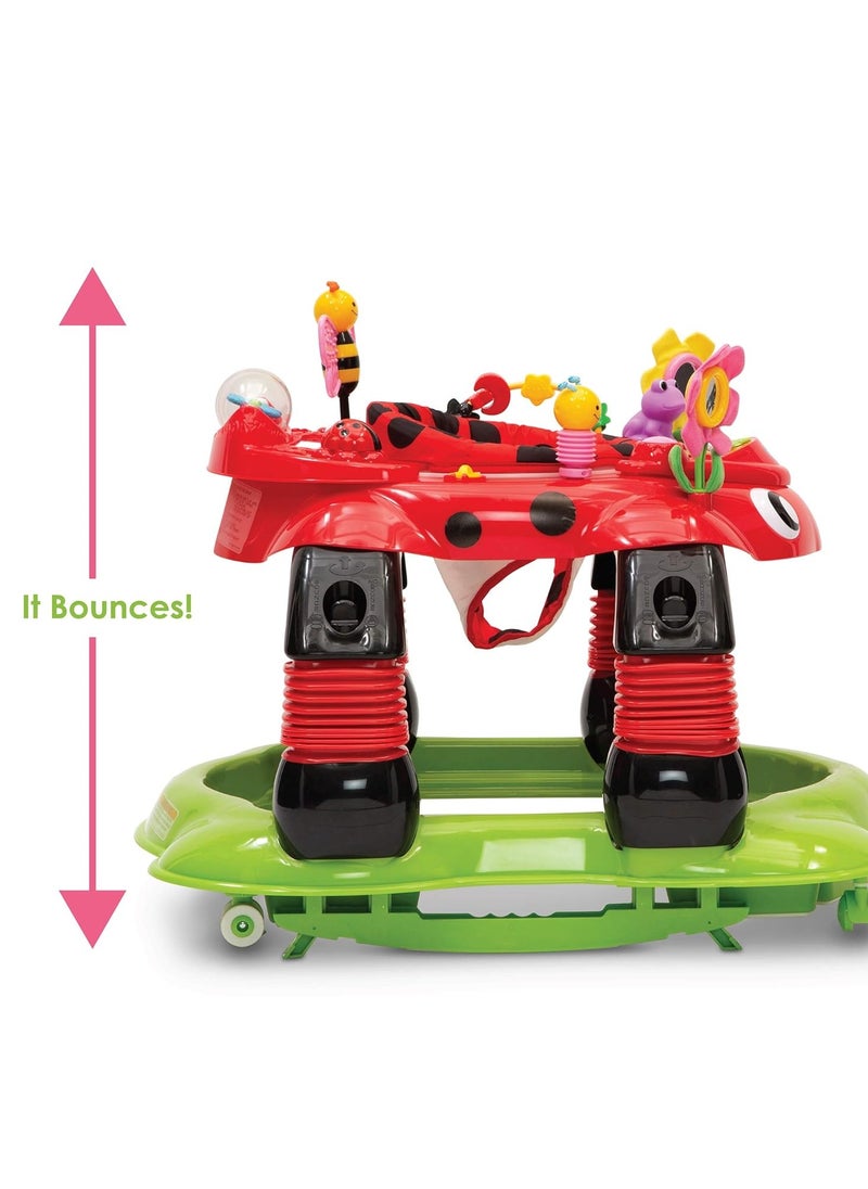 Delta CHILDREN - Delta Children Lil Play Station 4-in-1 Activity Walker - Rocker, Activity Center, Bouncer, Walker - Adjustable Seat Height - Fun Toys for Baby, Sadie the Ladybug - Image 1