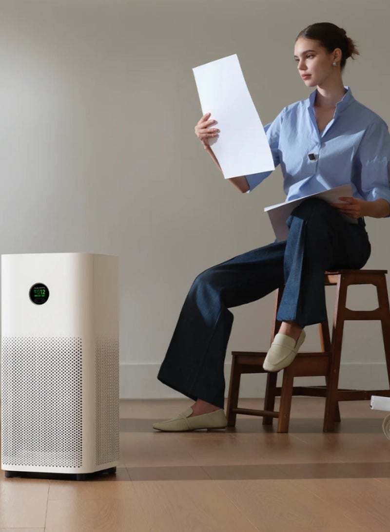 MIjia Smart Air Purifier 6, High CADR 443m³/h, Covers Rooms Up to 87.5m², 5-in-1 HEPA Filtration, Smart App & Voice Control, Quiet Air Cleaner for Dust, Smoke, Pollen & Pet Dander - Image 4