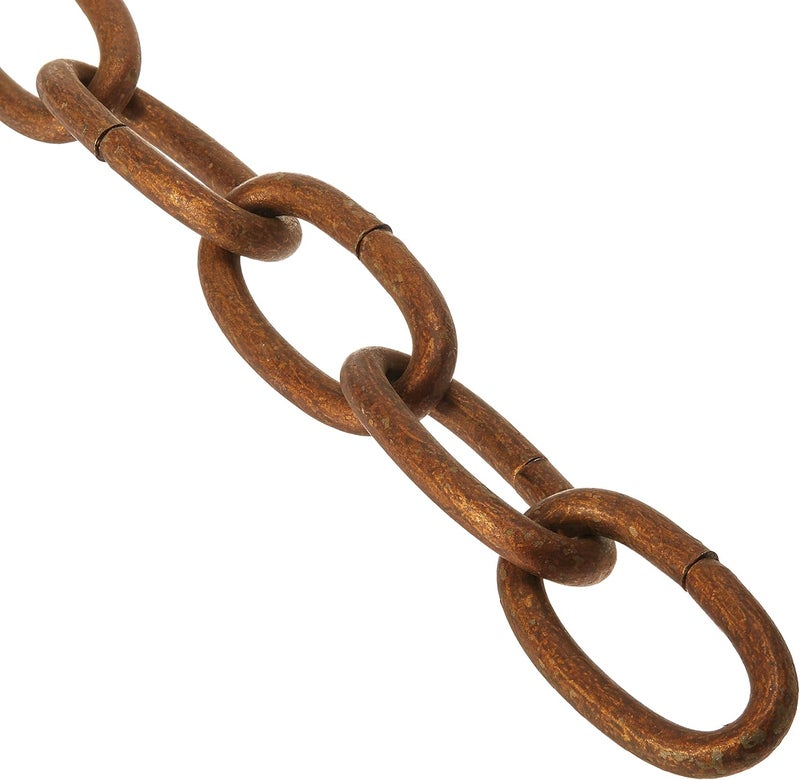 Livex Lighting 5607-30 Transitional Decorative Chain from Accessories Collection Dark Finish, 3.00 inches, Crackled Greek Bronze - Image 1