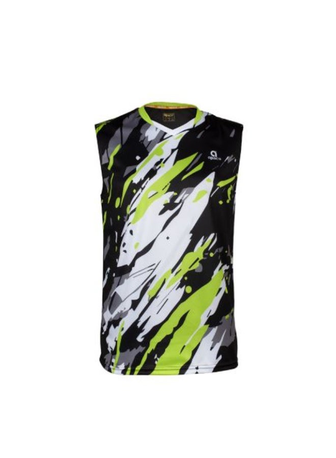 Apacs SL 1333 Sleeveless Badminton T-Shirt, Black – Lightweight Quick-Dry Sleeveless Sports Shirt, Breathable Athletic Wear for Badminton, Training & Indoor Sports - Image 1