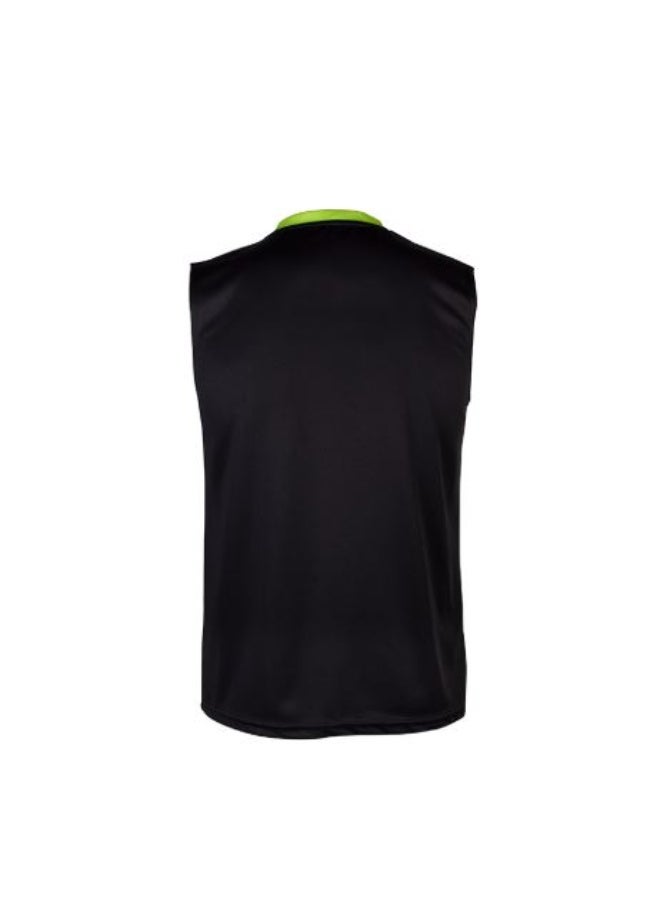 Apacs SL 1333 Sleeveless Badminton T-Shirt, Black – Lightweight Quick-Dry Sleeveless Sports Shirt, Breathable Athletic Wear for Badminton, Training & Indoor Sports - Image 2