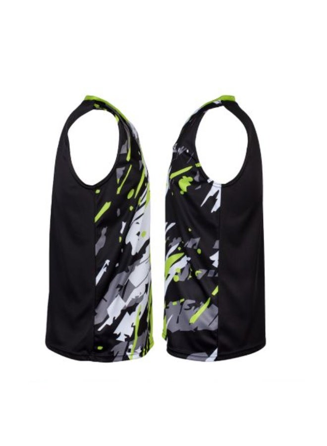 Apacs SL 1333 Sleeveless Badminton T-Shirt, Black – Lightweight Quick-Dry Sleeveless Sports Shirt, Breathable Athletic Wear for Badminton, Training & Indoor Sports - Image 3