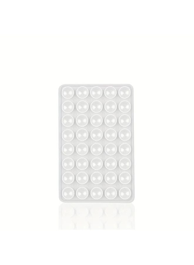 Transparent Silicone Double Sided Suction Cup With 40 Capsules For Phone Case Computer Bag - Image 1