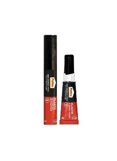 Pattex All Plastic Long-Lasting Super Glue with Quick Dry Activator Clear 16.4 x 9.6 x 1.7 cm 2751621  - Image 2