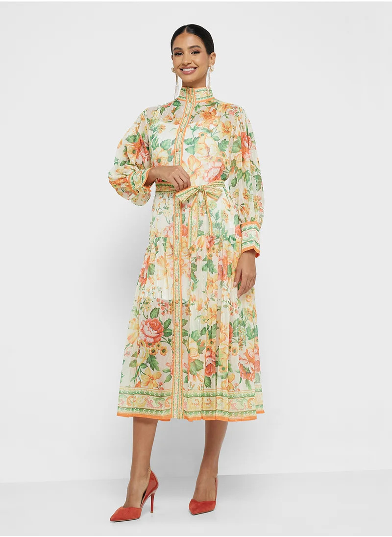 Khizana Floral Print Dress