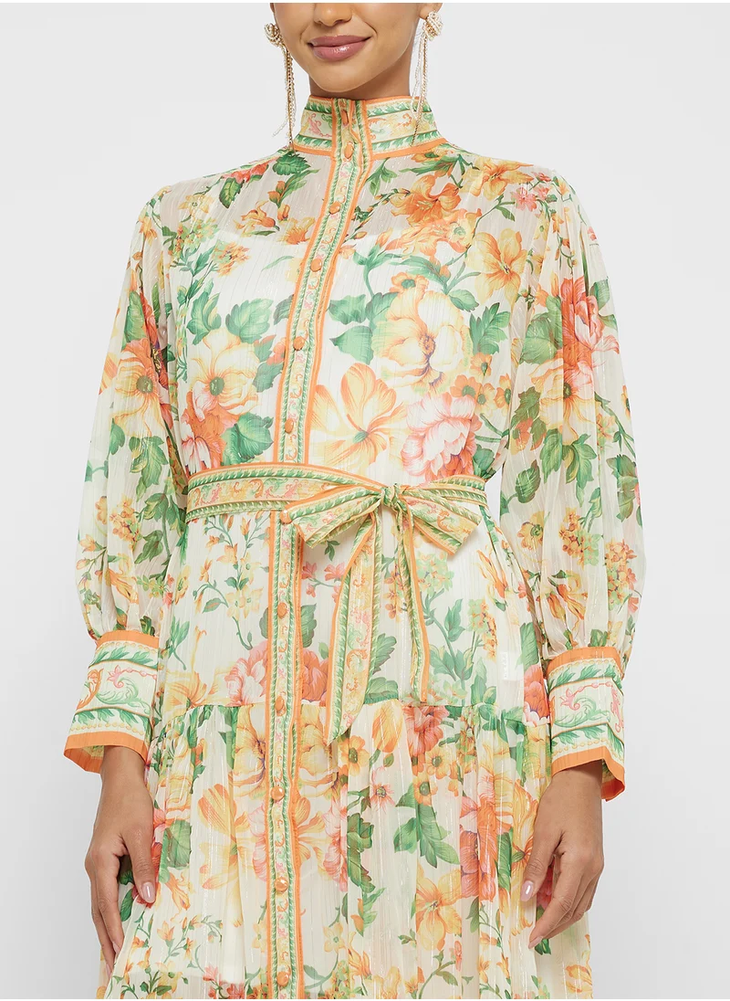 Khizana Floral Print Dress