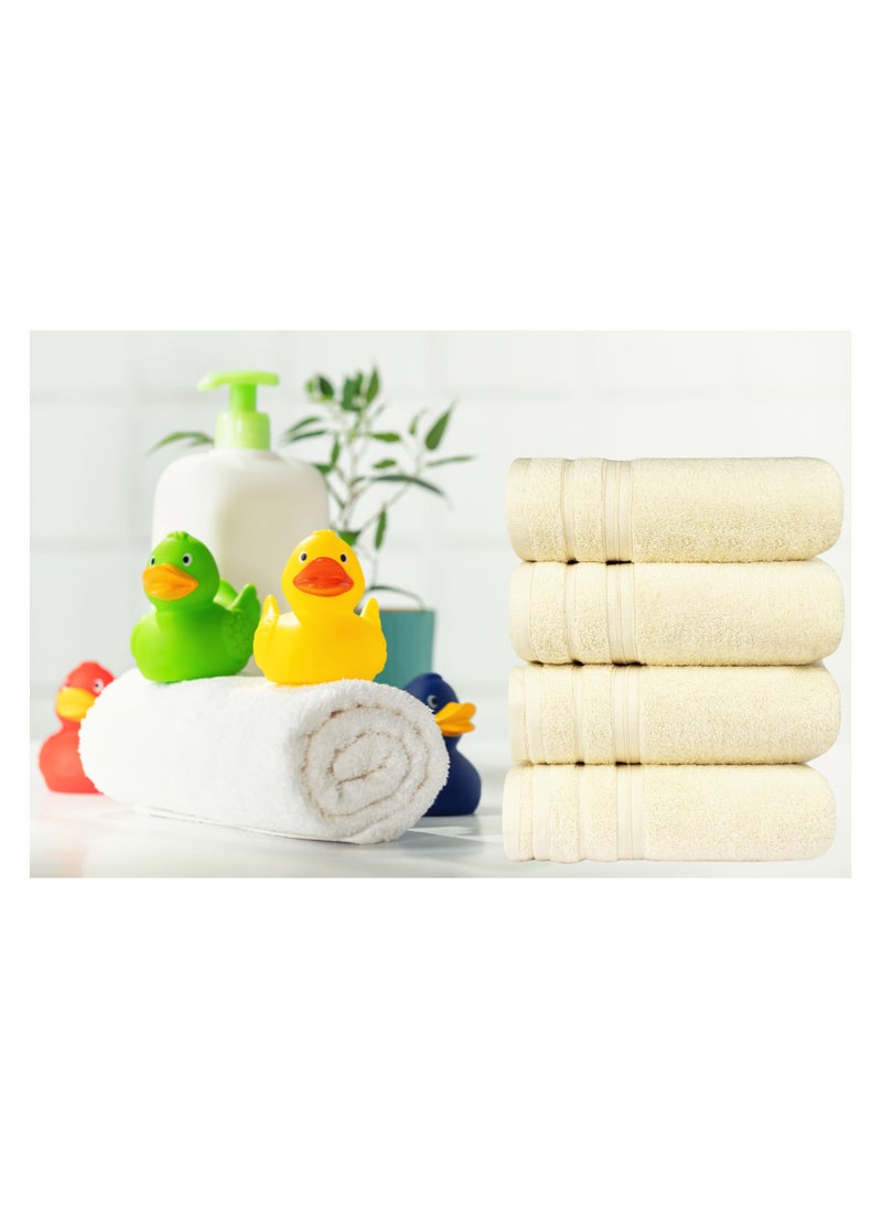 CLEANUP TOWELS CLEANUP TOWELS Set Of 04 Bath Towels 70cm x 130cm, 550 GSM Premium Combed Quality 100% Cotton, Highly Absorbent Bathroom Towels For Home, Shower and Hotels. Perfect For Daily Use…  - Image 2