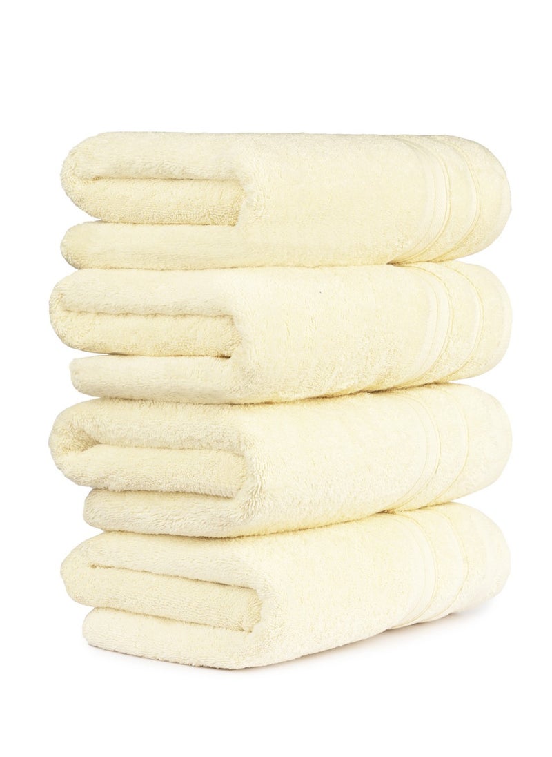 CLEANUP TOWELS CLEANUP TOWELS Set Of 04 Bath Towels 70cm x 130cm, 550 GSM Premium Combed Quality 100% Cotton, Highly Absorbent Bathroom Towels For Home, Shower and Hotels. Perfect For Daily Use…  - Image 3