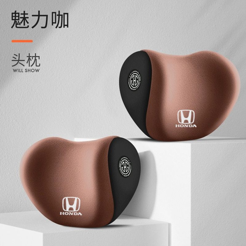 Car Headrest and Lumbar Support Pillow for Honda Accord Civic Odyssey CR-V Avancier, Neck Pillow, Seat Cushion