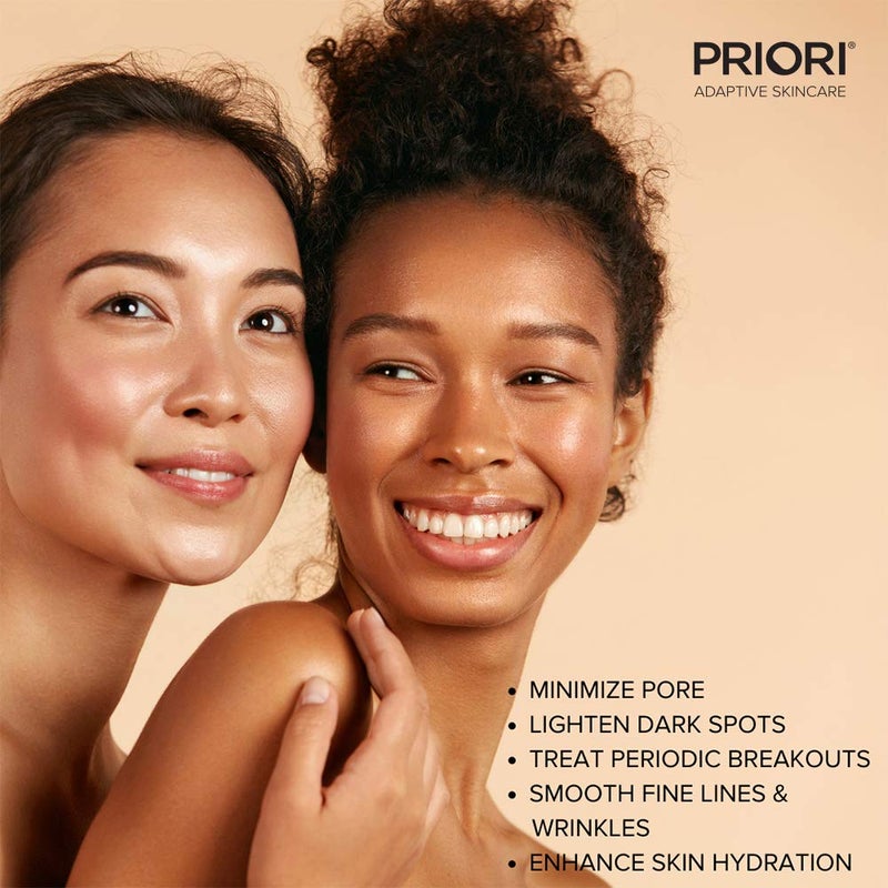 PRIORI Skincare Skin Renewal Cream with Lactic Acid Retexturizing Face Moisturizer for Dark Spots, Fine Lines & Wrinkles, Acne Scars Vitamin C, E, Fragrance Free Women & Men Skincare 1.7 fl oz - Image 5
