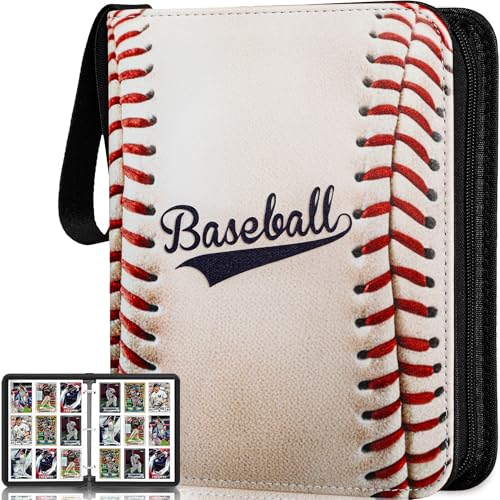 RONMONG Baseball Card Binder20252026 Sports Trading Card with Sleeves Holder Album990 Pockets Baseball Card Holder Sheets Display Storage Protectors for Collectors Boys and Girls Gift - Image 1