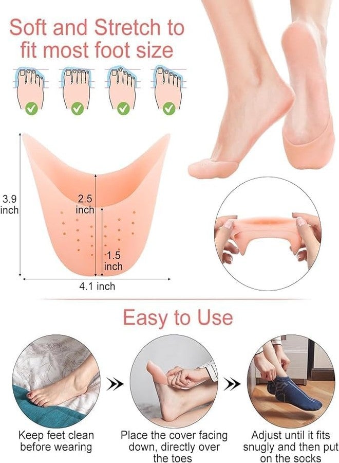 GNOLY High-quality Silicone Toe Pads For Pointe Shoes - Washable, Reusable, Comfortable Toe Sleeves - Pain Relief For Ballet Dancers - Image 2