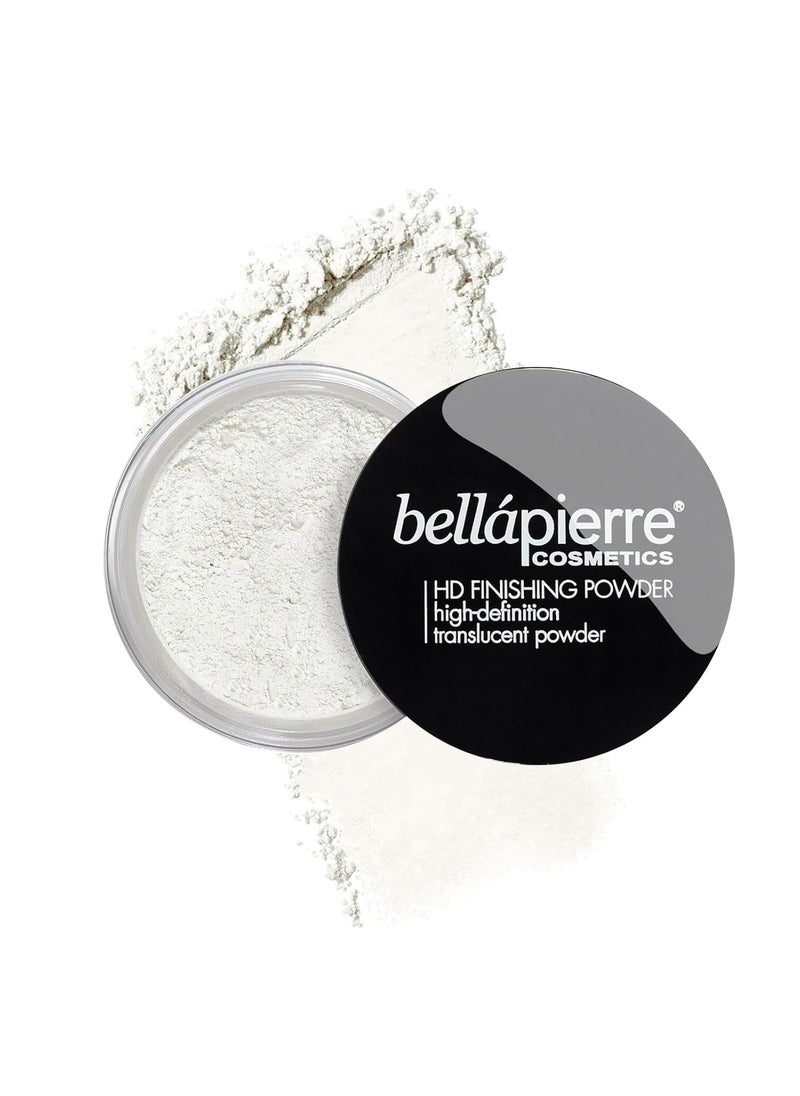 BellaPierre bellapierre HD Finishing Powder  Translucent Setting Powder  Poreless ShineFree Matte Finish  Lightweight Gentle Formula  NonToxic  Paraben Free  Cruelty Free Mineral Makeup 
