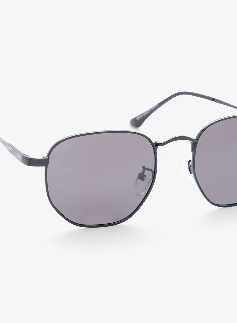 Seventy Five Polarized Lens Square Aviatoe Sunglasses