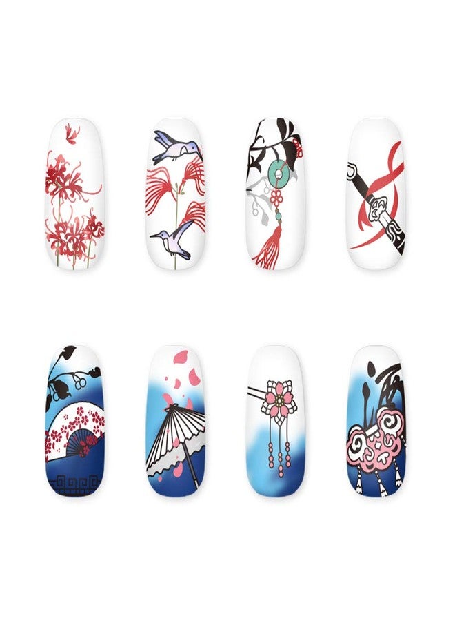 Rolabling Nail Stamping Plate Chinese Style Cute Stamp Plate for Nail Art Stamping Image Template Manicure Stencil DIY Tools (CN014) - Image 4