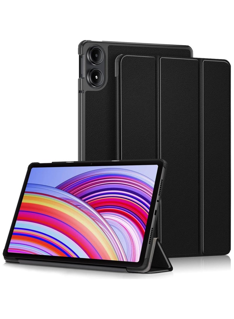 VKL Case for Xiaomi Redmi Pad Pro 12.1 Inch 2024, Slim Protective Case, PU Leather Smart Cover with Auto Sleep/Wake, Black - Image 1