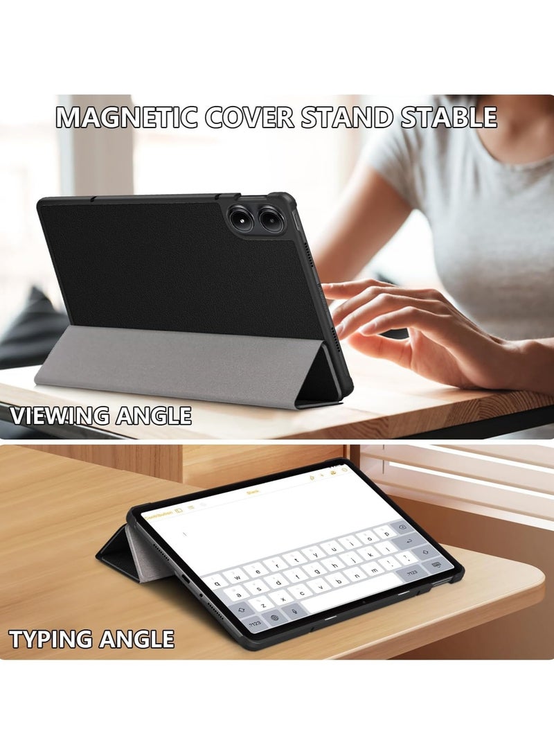 VKL Case for Xiaomi Redmi Pad Pro 12.1 Inch 2024, Slim Protective Case, PU Leather Smart Cover with Auto Sleep/Wake, Black - Image 2