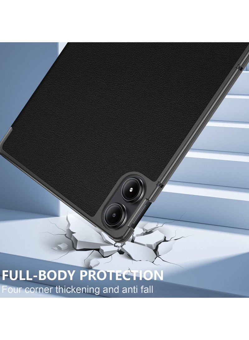 VKL Case for Xiaomi Redmi Pad Pro 12.1 Inch 2024, Slim Protective Case, PU Leather Smart Cover with Auto Sleep/Wake, Black - Image 4
