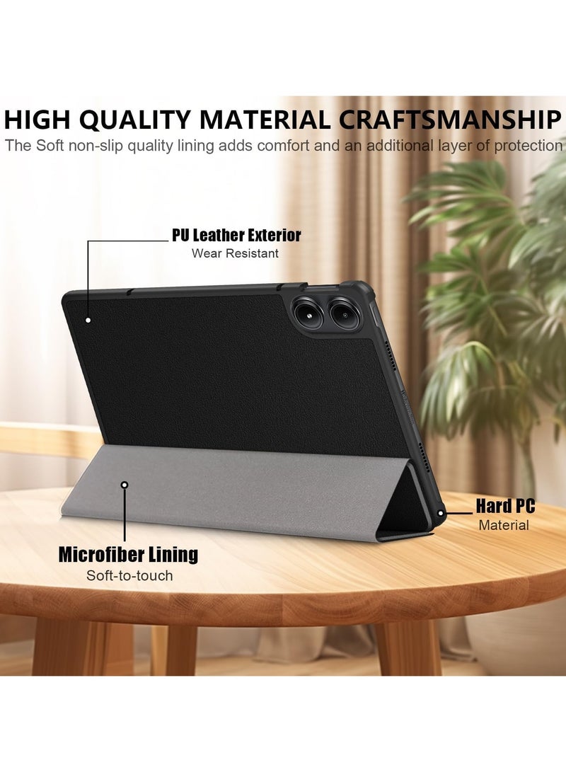 VKL Case for Xiaomi Redmi Pad Pro 12.1 Inch 2024, Slim Protective Case, PU Leather Smart Cover with Auto Sleep/Wake, Black - Image 5