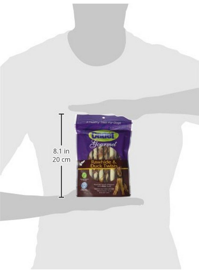 Cadet Cadet Gourmet Beef Hide Twist Chew Sticks, Long Lasting & Natural Chew Treats for Dogs, Inspected & Tested in USA, Duck Flavor (14 Count)  - Image 3