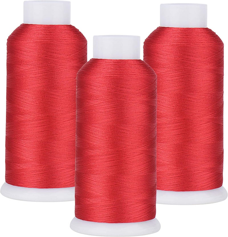 60WT Bobbin Fill Thread Machine Embroidery Thread (Red 800)