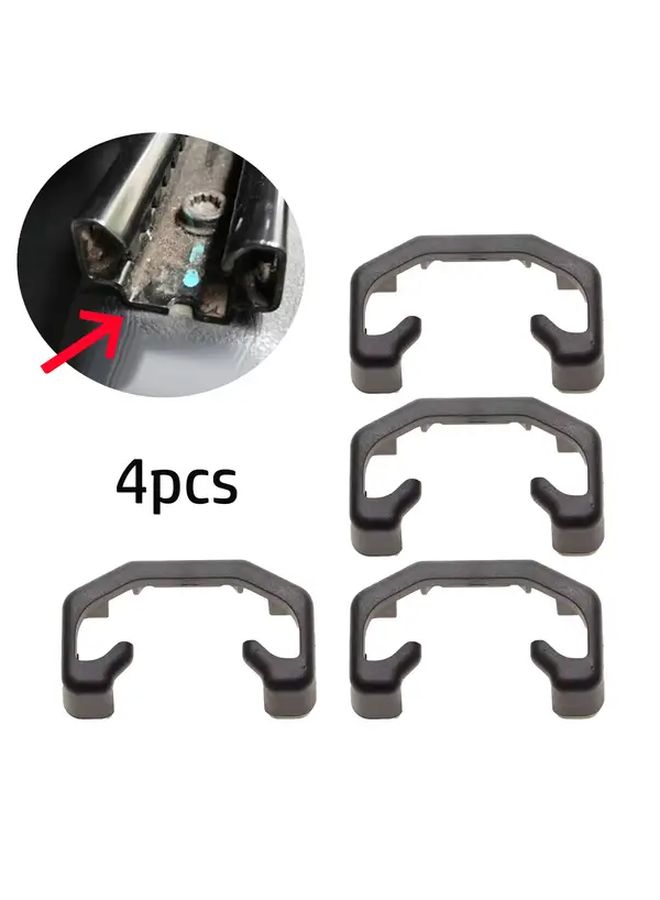 4pcs Car Seat Slide Rail Blanking Caps Precision Fit Reinforced Clip High Quality Plastic - Image 1