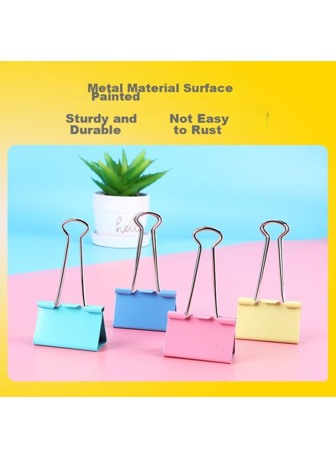 Comix 82 Colorful Binder Clips/bill Clips 82 Pieces/combination Bucket Set Office Supplies Eb407 - Image 4