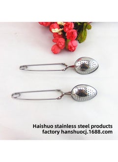Stainless Steel Heart-shaped Tea Ball Strainer Five-star Tea Leach Bag Kitchen Utensils Infuser Clip-Color:Drop Clip Tea Ball