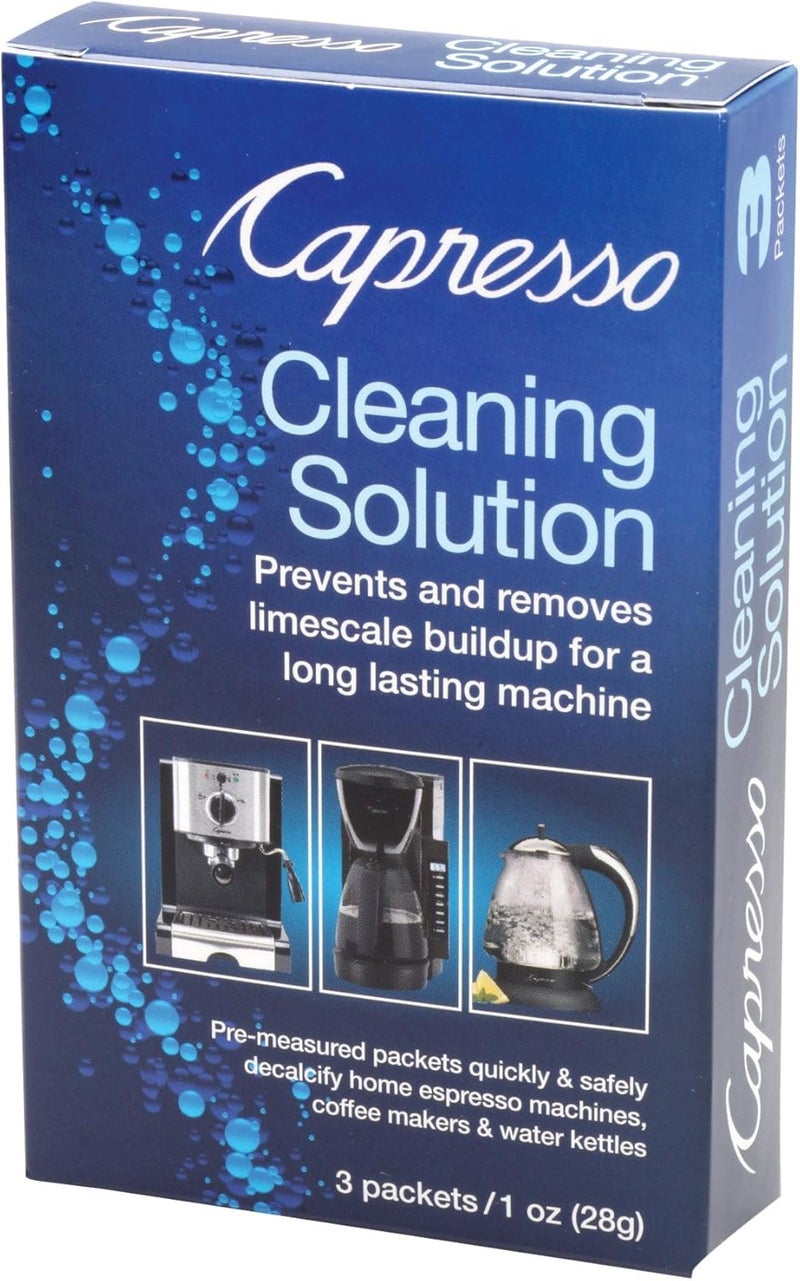 Capresso 640.13 Cleaning Solution - 3 Packets of 1 oz (28g) for Coffee Makers and Espresso Machines - Image 1