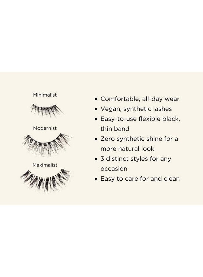 HALEYS Ready Weightless Vegan Lashes (Minimalist)Lightweight & Comfortable Allday Wearmade With Synthetic Fiberreusable Stripseasy To Applycrueltyfree - Image 5